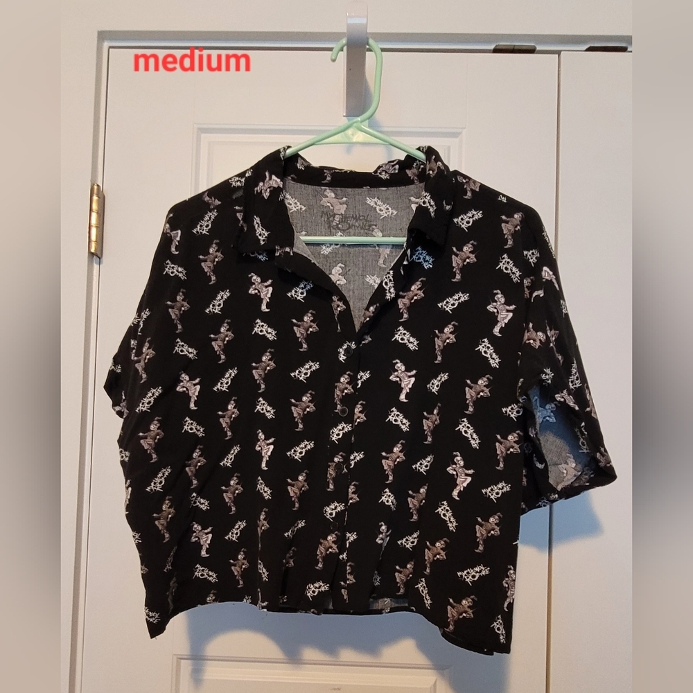 Black Button Down Shirt - My Chemical Romance Black Parade